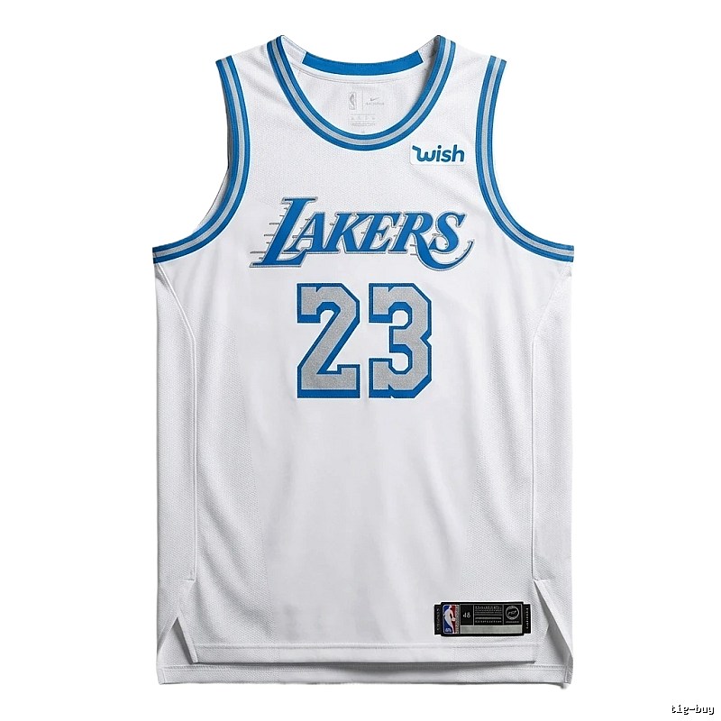The No. 23 white jersey of the LBJ Lakers.