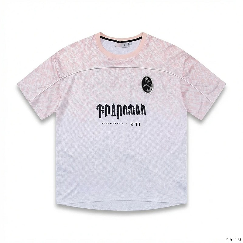 Trapstar Gradient Style Pink and White T-shirt