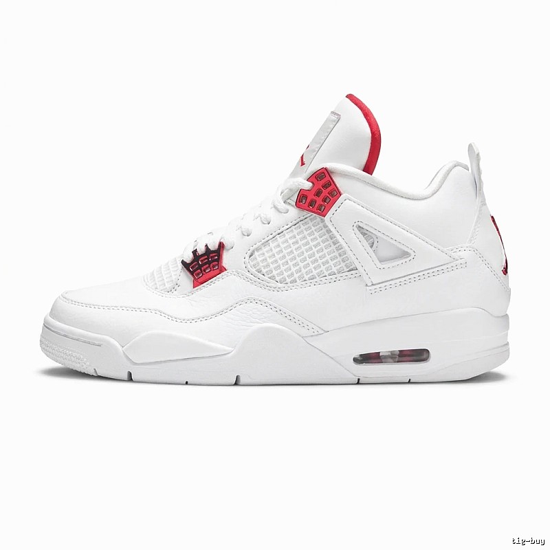 Trendy Red and White Jordan AJ4 Shoes