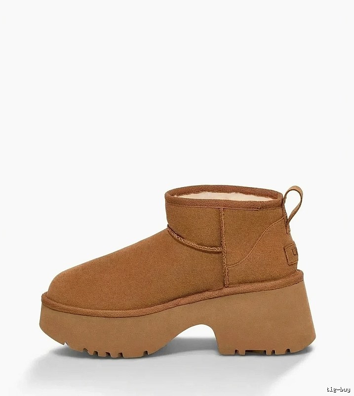 UGG thick - soled fashionable brown short boots