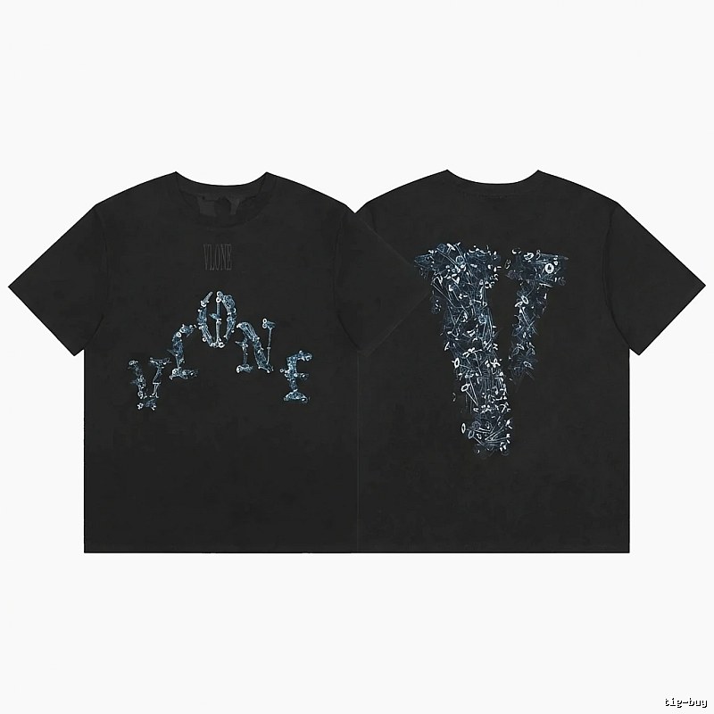 Vlone Skeleton Glow-in-the-Dark Black T-shirt