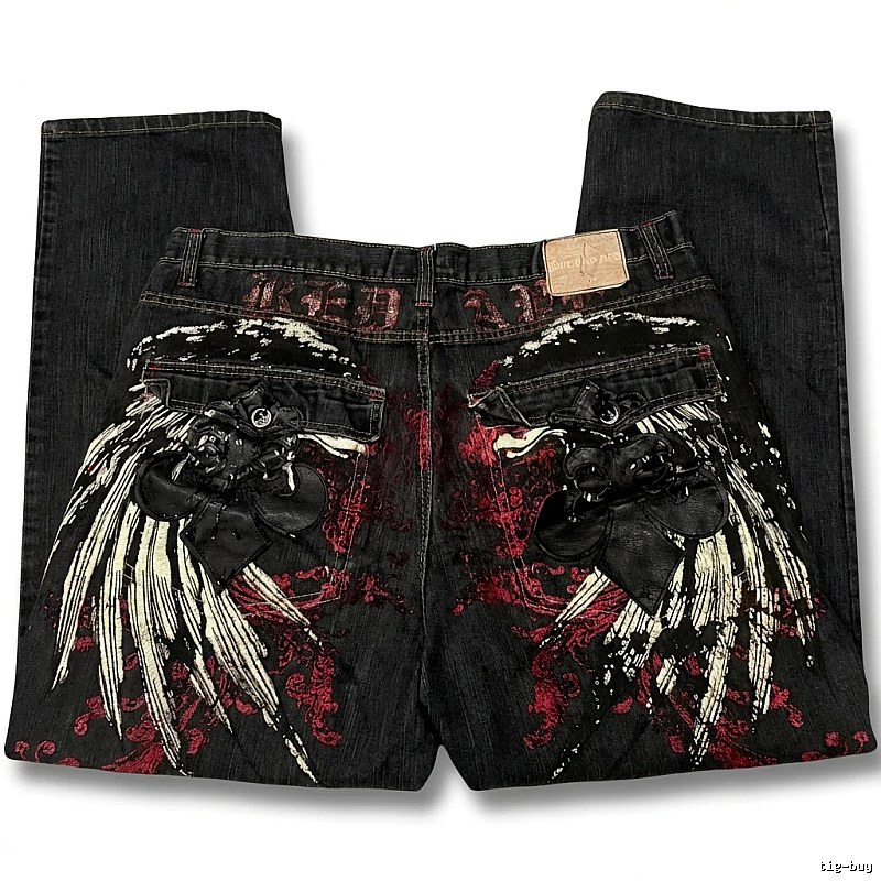 Y2K dark style jeans