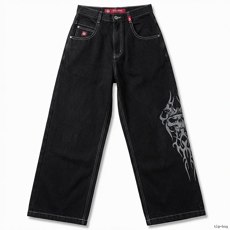 Y2K style black jeans