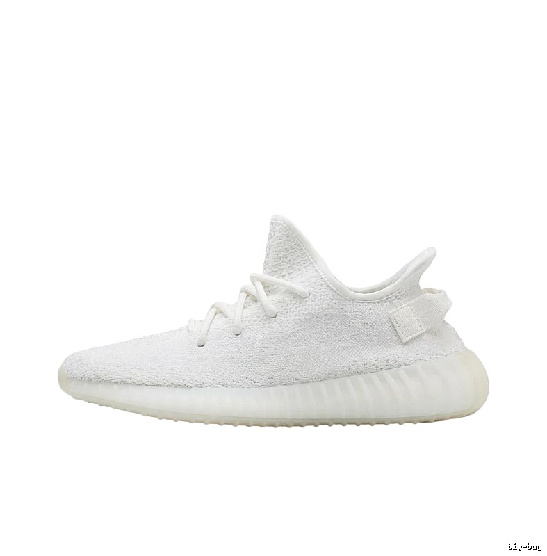 Yeezy minimalist style white shoes