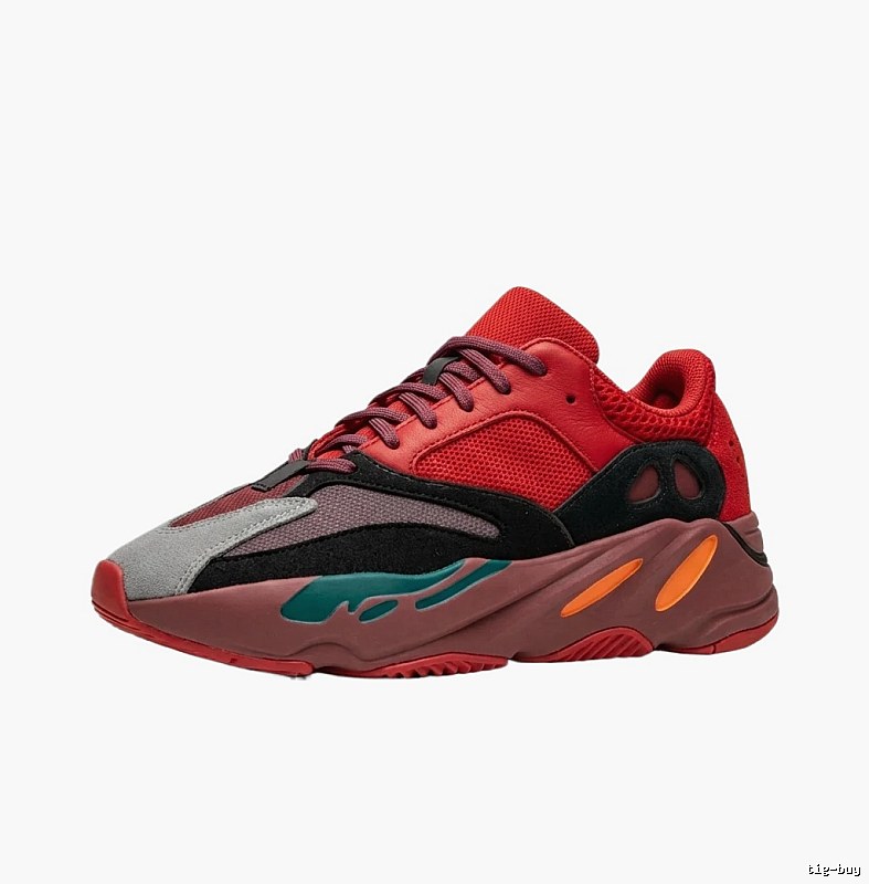 Yeezy retro style red trendy shoes